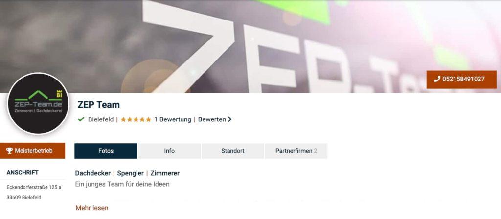 ZEP Team Dachdecker Bielefeld