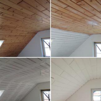 Holzdecke lackieren 
