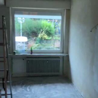 Fensterdurchbruch innen vorher 