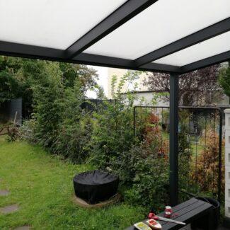 Doppelstabmattenzaun 7016 vorher 