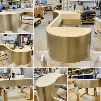 Produktion Empfangstheke Zahnarztpraxis 