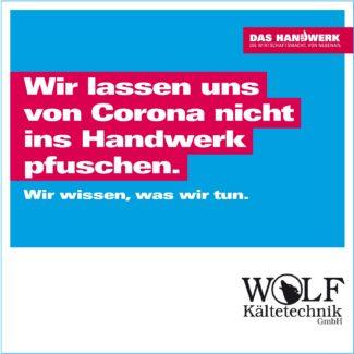 Wir lassen uns nicht ins Handwerk pfuschen 
